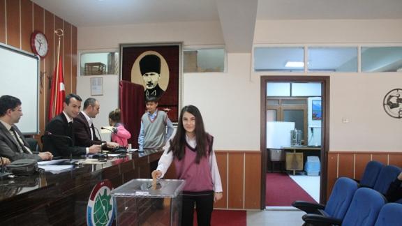İlçemizde Öğrenci Meclis Başkanları Seçimi Yapıldı.