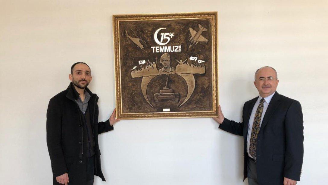 Görsel Sanatlar Öğretmeni Mustafa Serkan ASLAN'dan Müdürlüğümüze Hediye