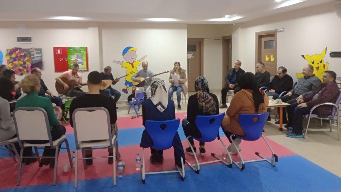 Tavşanlı Özel Eğitim Uygulama Okulu Türk Halk Müziği Korosu Çalışmaları Ziyaret